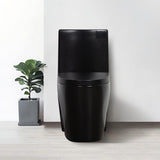 One-Piece Toilet, 1.1/1.60 GPF Water-Efficient Dual-Flush Elongated Comfort