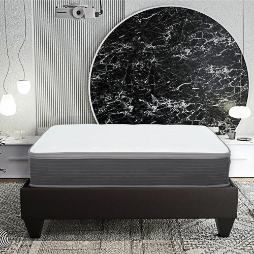 Cal King Plush Hybrid Pocket Spring Mattress, Gel Memory Foam