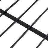 Full Engineered Wood Platform Bed Black/Brown
