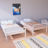 Twin Metal Bunk Bed White