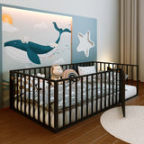 Twin Metal Platform Bed Black