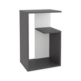 3-Tier Open Shelf Nightstand - Compact End Table - 25" High