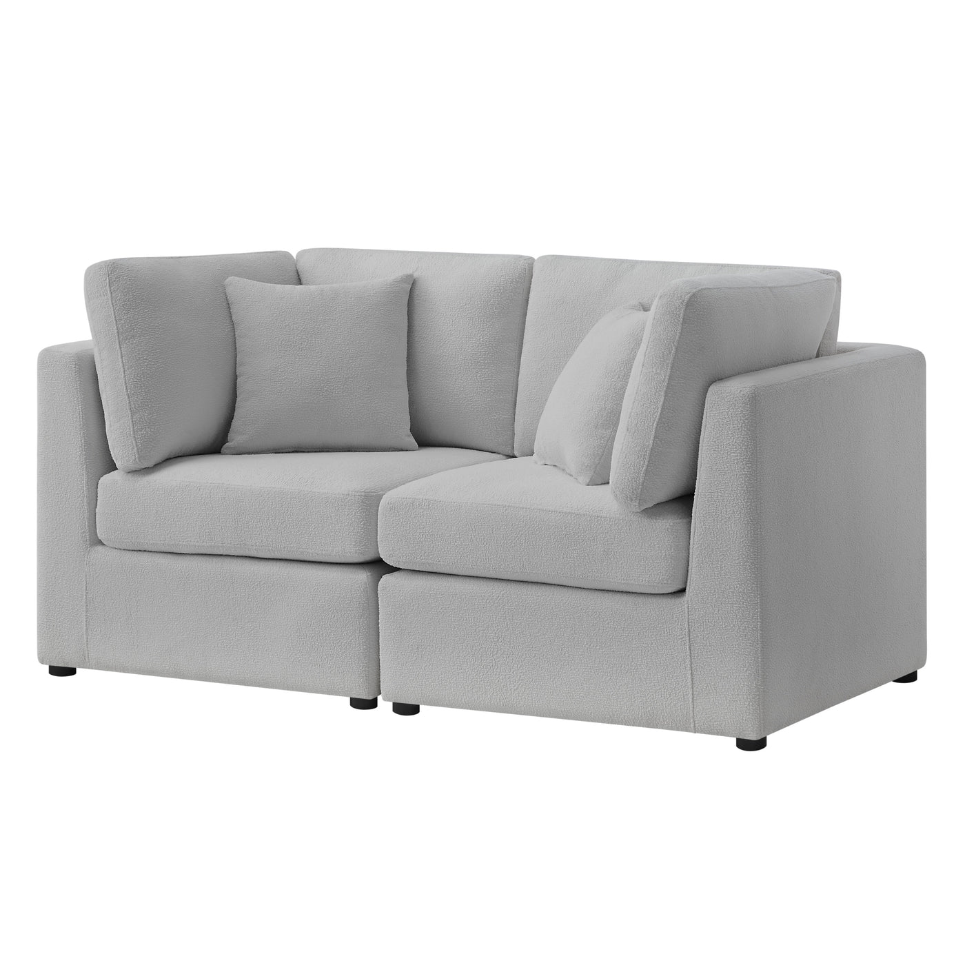 Chauncy 2-Piece Gray Sofa with Performance Fabric