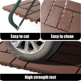 12" Interlocking Patio Deck Tiles Red Brown Polypropylene DIY