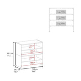 Shoe Rack - Modern Multi-Tier - Engineered Wood - Gray Walnut