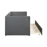 Daybed with Trundle Wood Sleeper Dark Gray