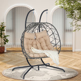 Wicker Outdoor Chair Khaki