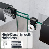 56"-60"W*60" H Semi-Frameless Double Sliding Shower Door, Bypass Shower Door