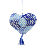 Hand-Embroidered Heart Ornament
