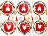 Valentine's Party Set, Serves 8, 24 Pieces