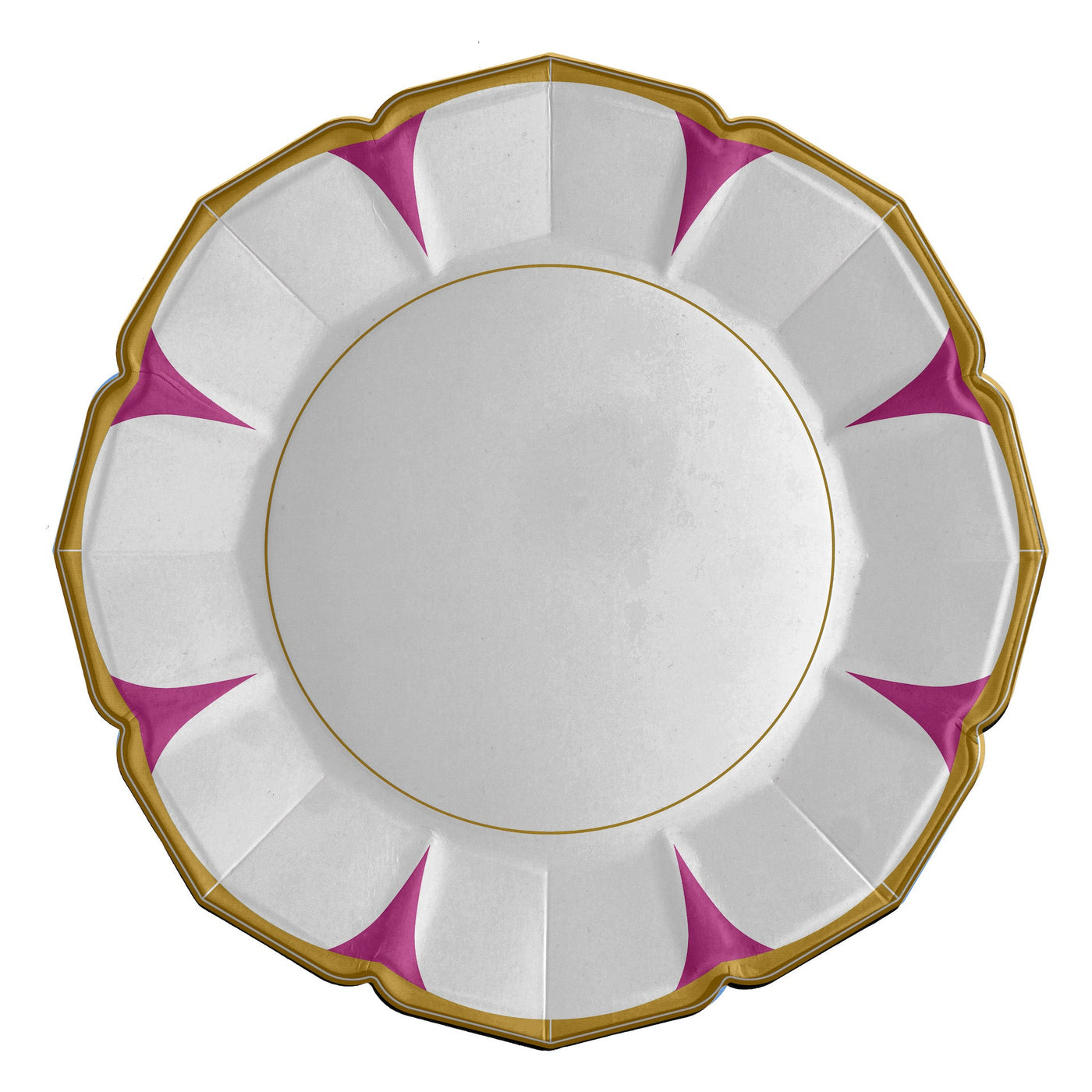 Fuchsia Daisy Dinner Plates