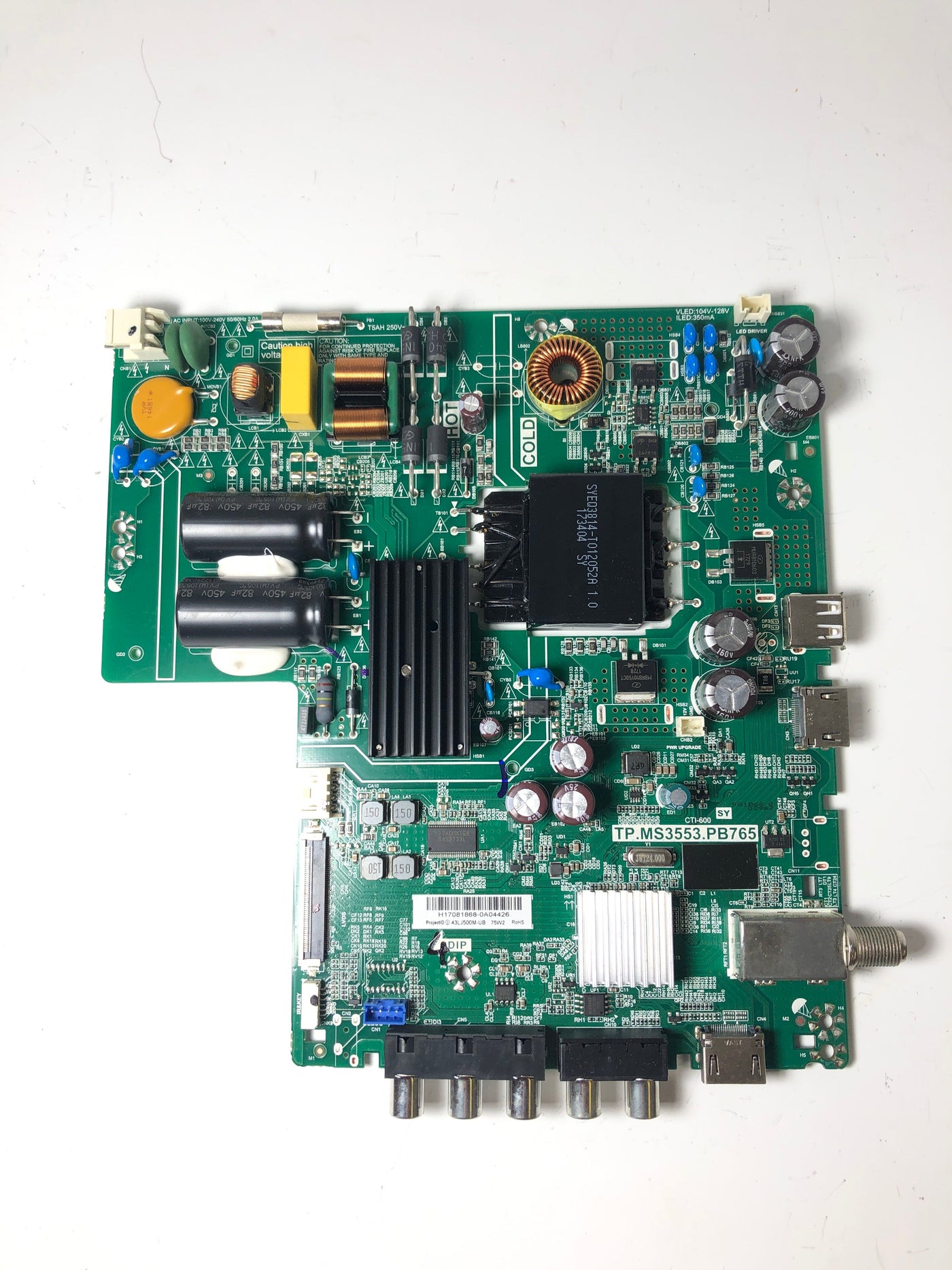 LG 3200284057 Main Board Power Supply Board for 43LJ5000-UB.CUSFLH