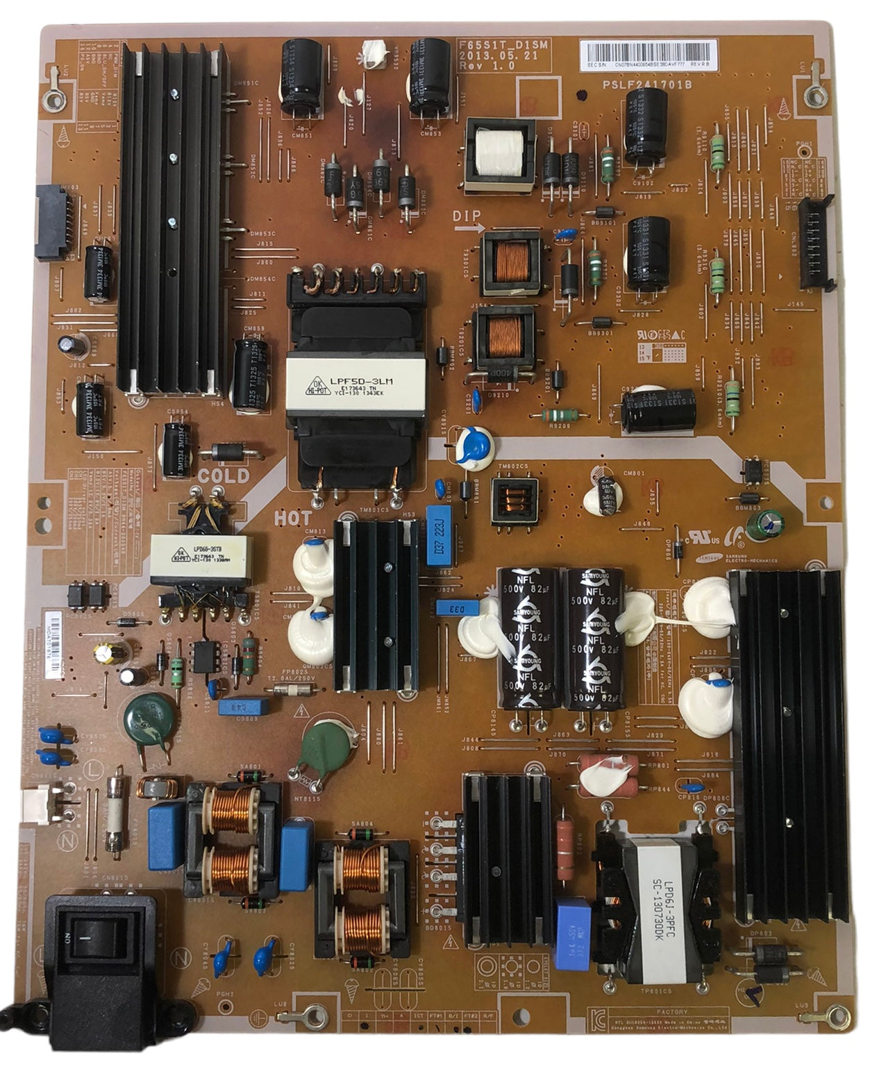 Samsung BN44-00654B Power Supply LED Board