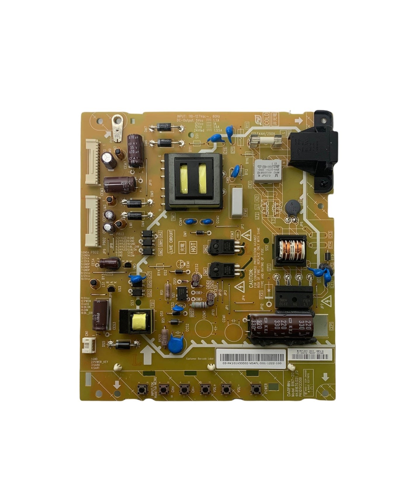 Sharp TZZ00000844A (B16-201) Power Supply LED Board