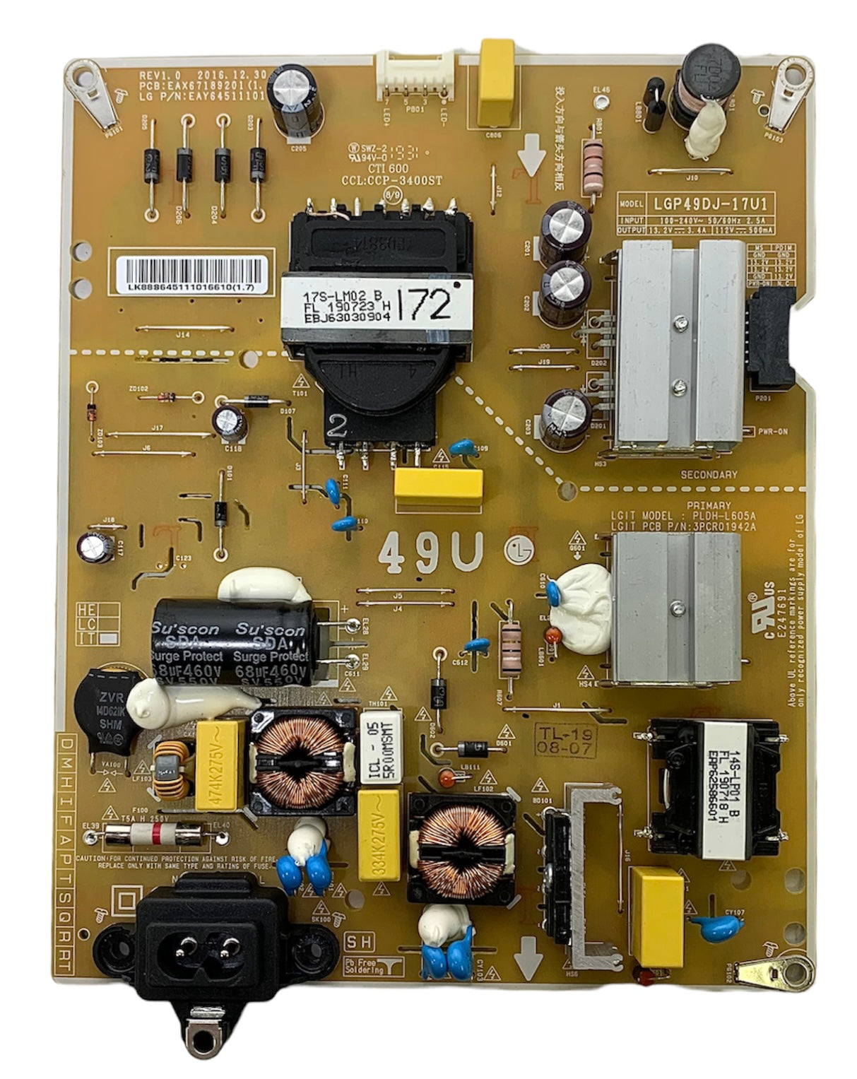 LG EAY64511101 Power Supply LED Driver Board