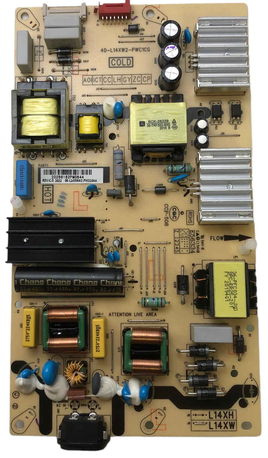 TCL 08-L14XWA2-PW210AA Power Supply Board LED Driver 43S525