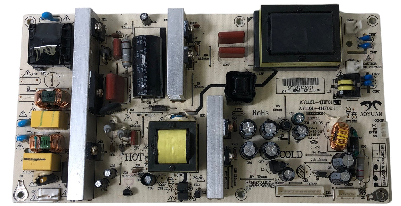 Westinghouse AY116L-4HF01 Power Supply Backlight Inverter