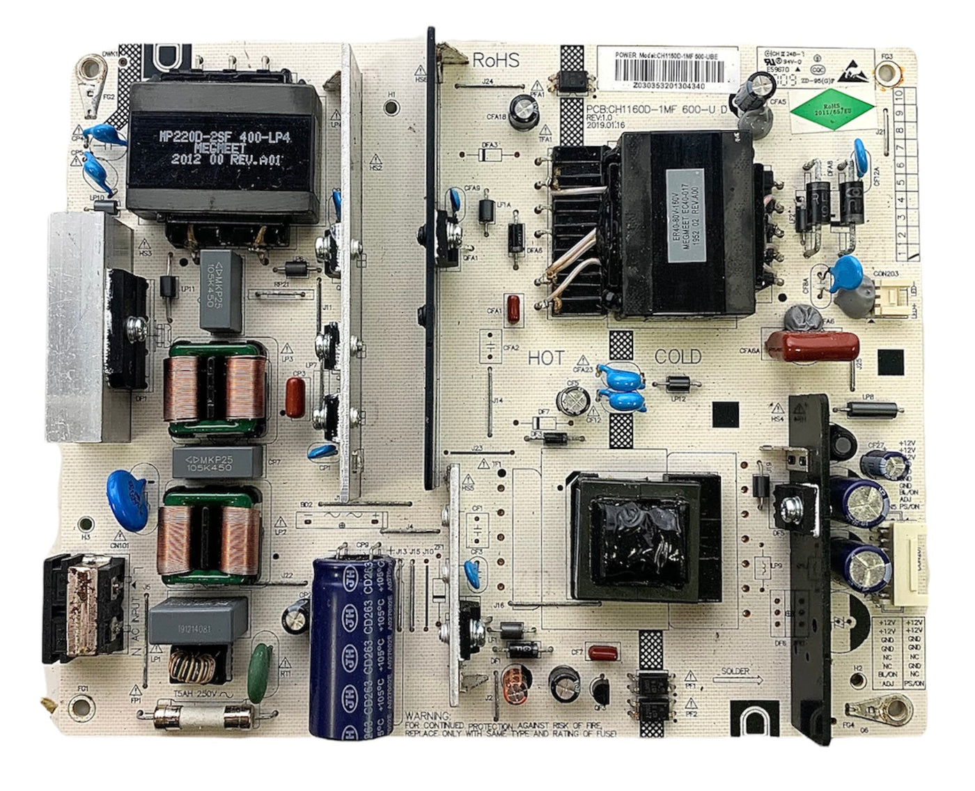 ONN CH1160D-1MF Power Supply LED Board