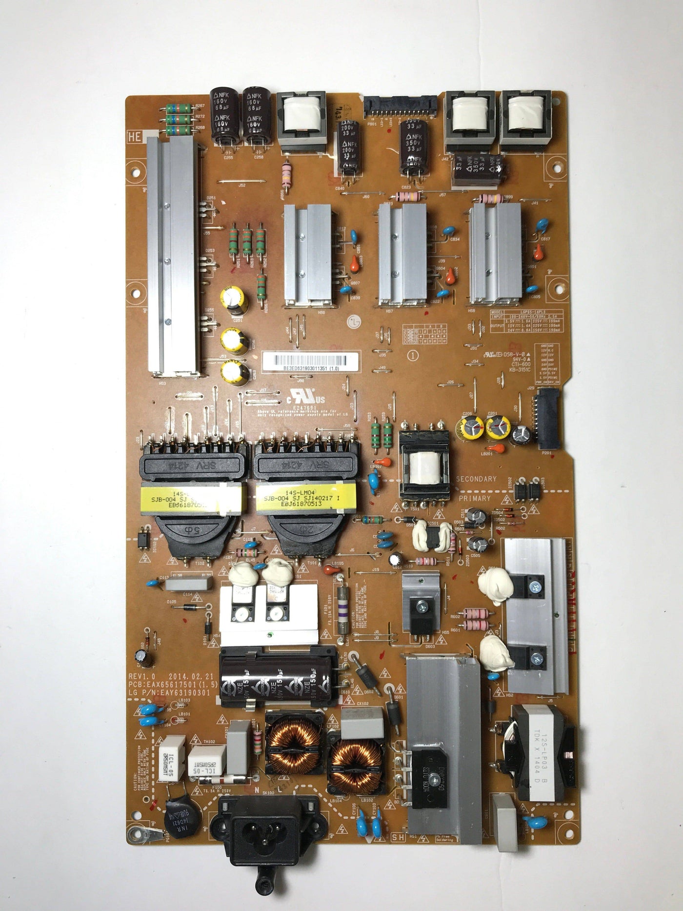 LG EAY63190301 Power Supply LED Board