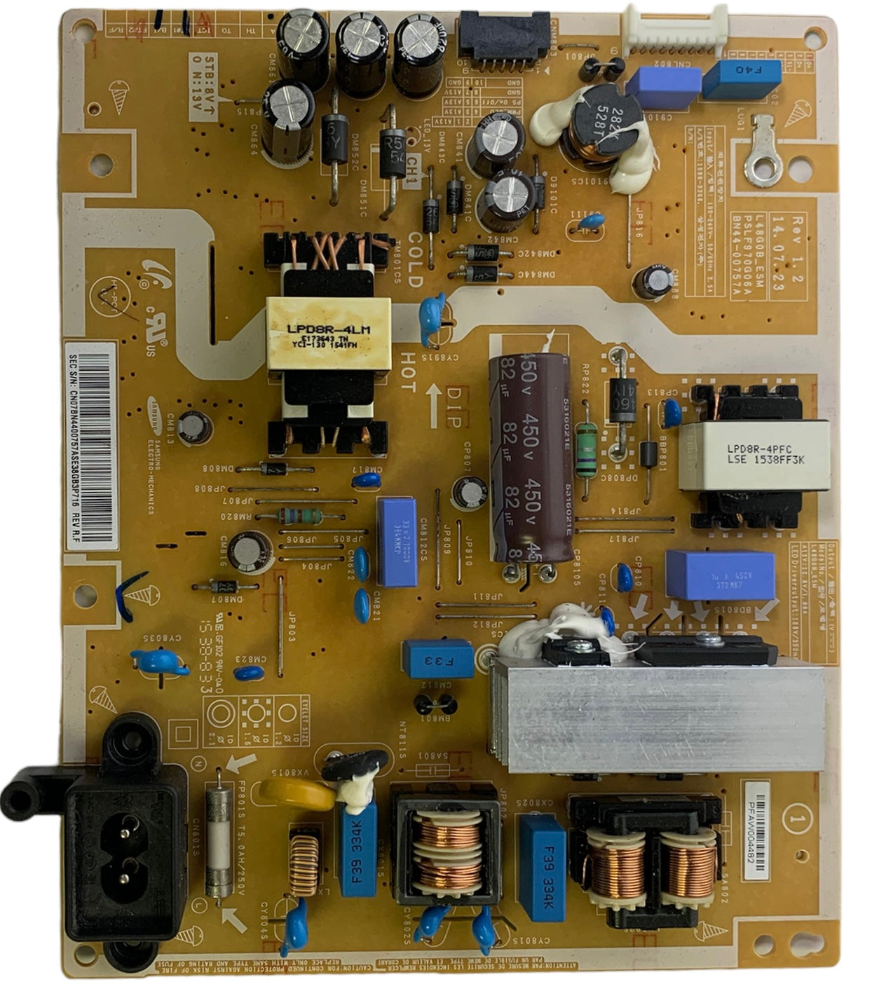 Samsung BN44-00757A Power Supply LED Driver Board