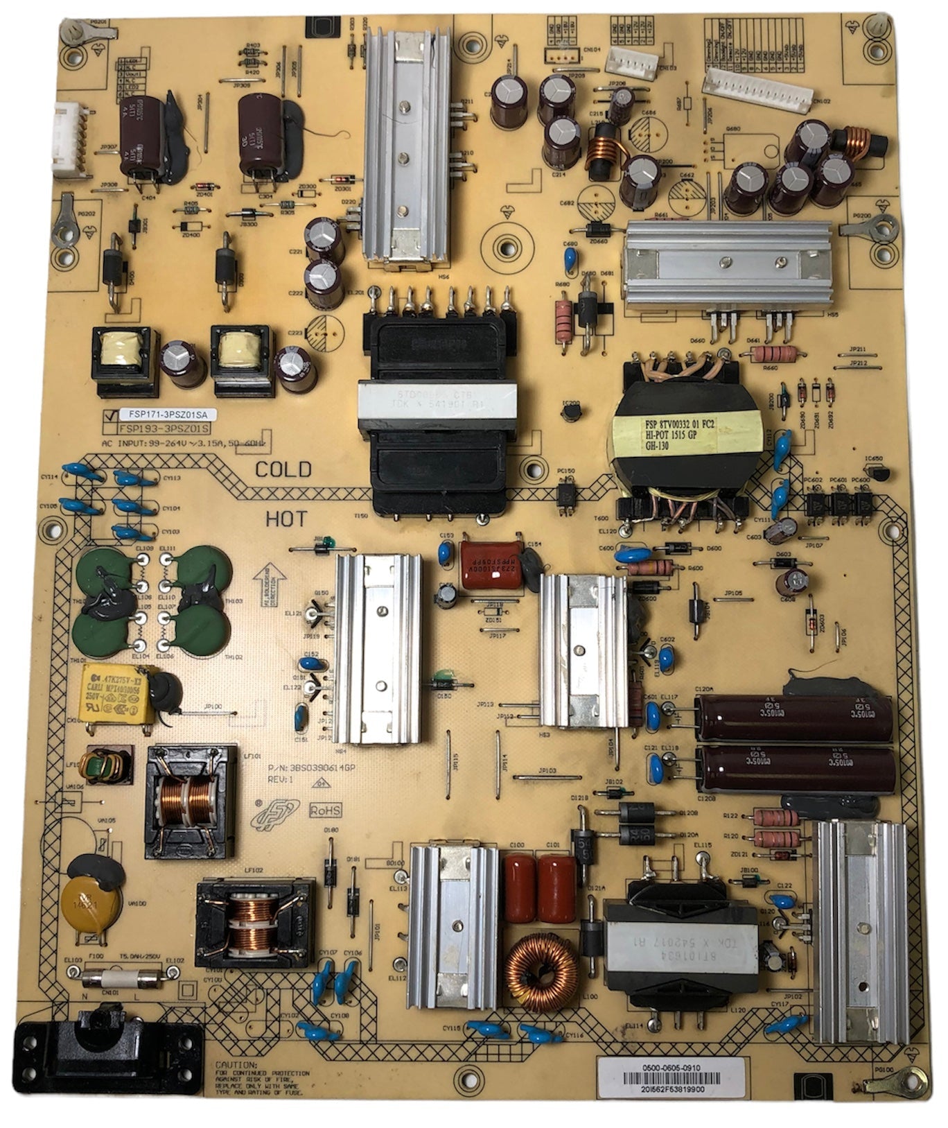 Sharp 9LE050006050910 Power Supply LED Board