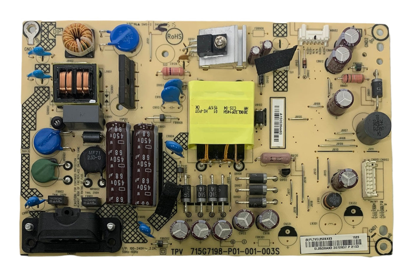 Sharp PLTVEL253XAX3 Power Supply LED Board for LC-32LB370U