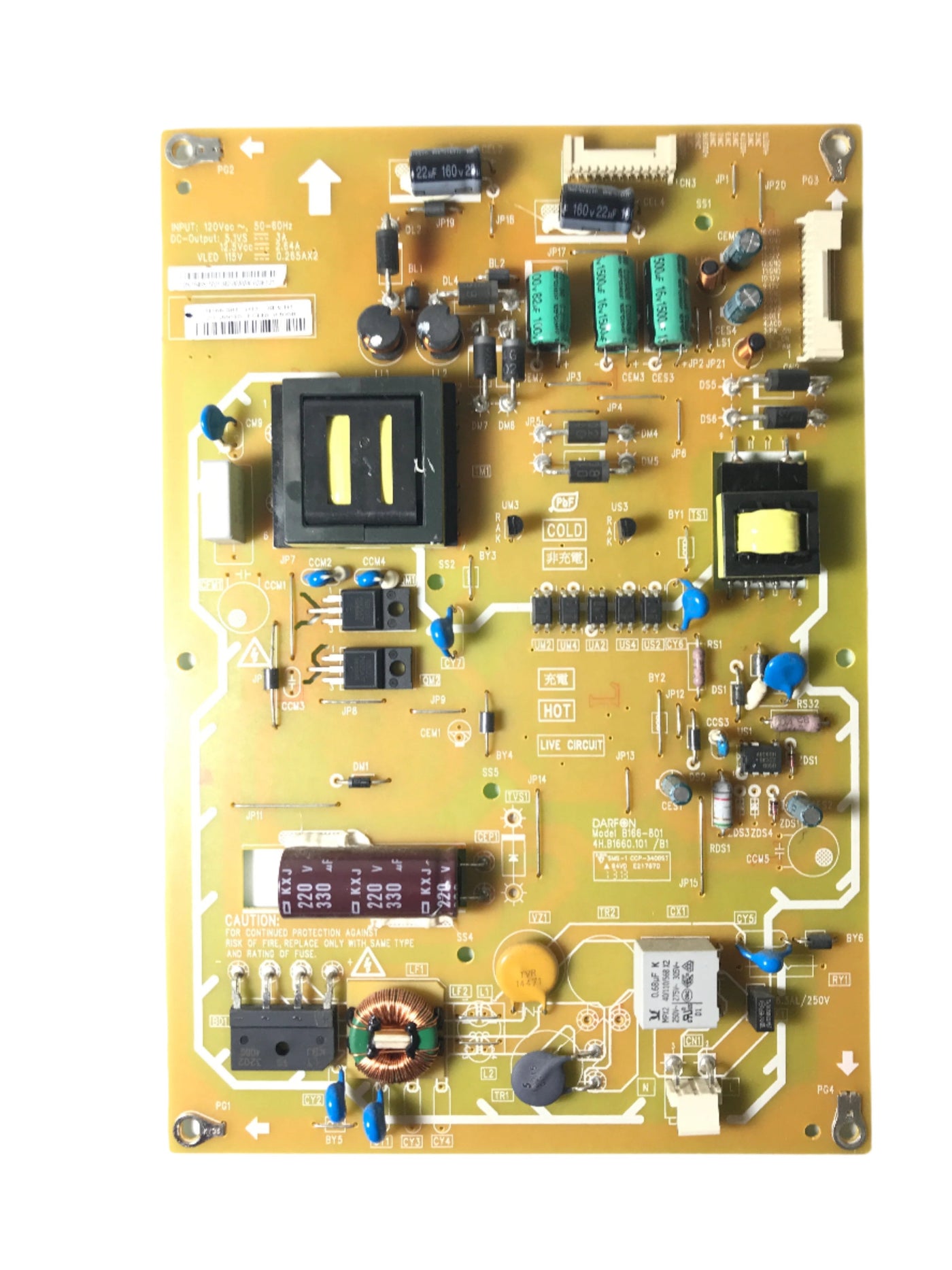 Insignia 19.46S11.001 (B166-801, 4H) Power Supply LED Board