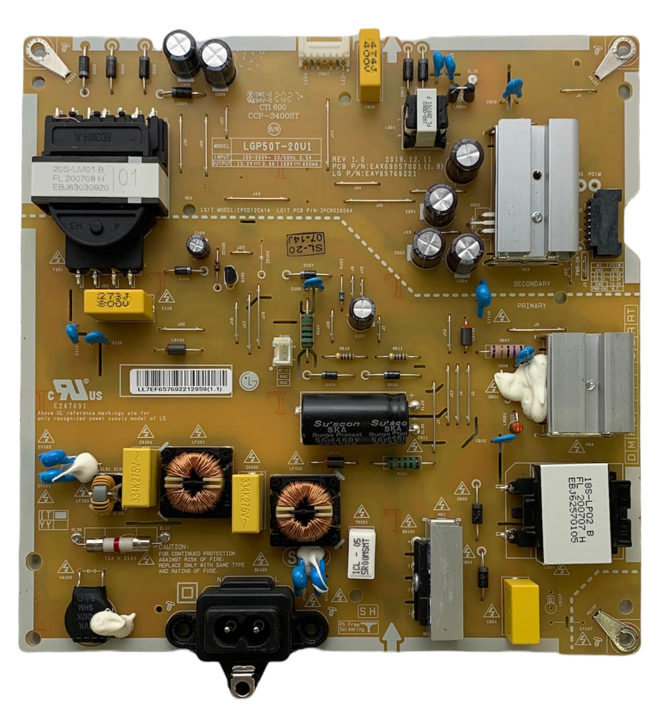 LG EAY65769221 Power Supply LED Driver Board