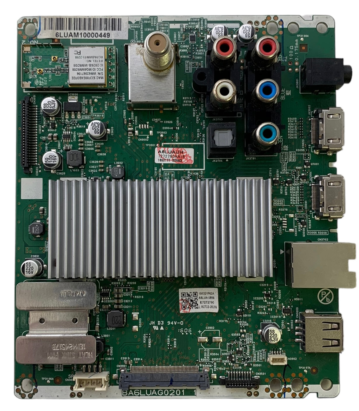 Magnavox A6LUAMMA-002 Main Board for 50MV336X F1 (Serial DS1)