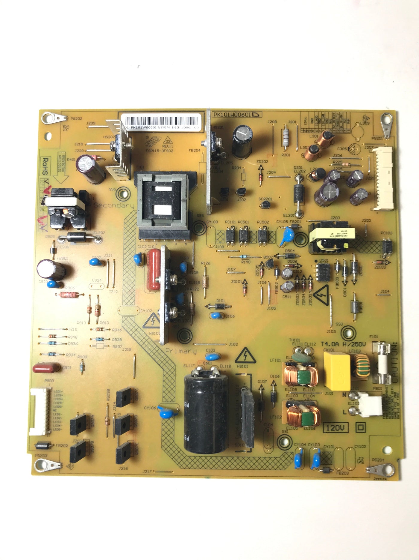 Toshiba 75033378 Power Supply LED Board for 39L1350U 39L4300U