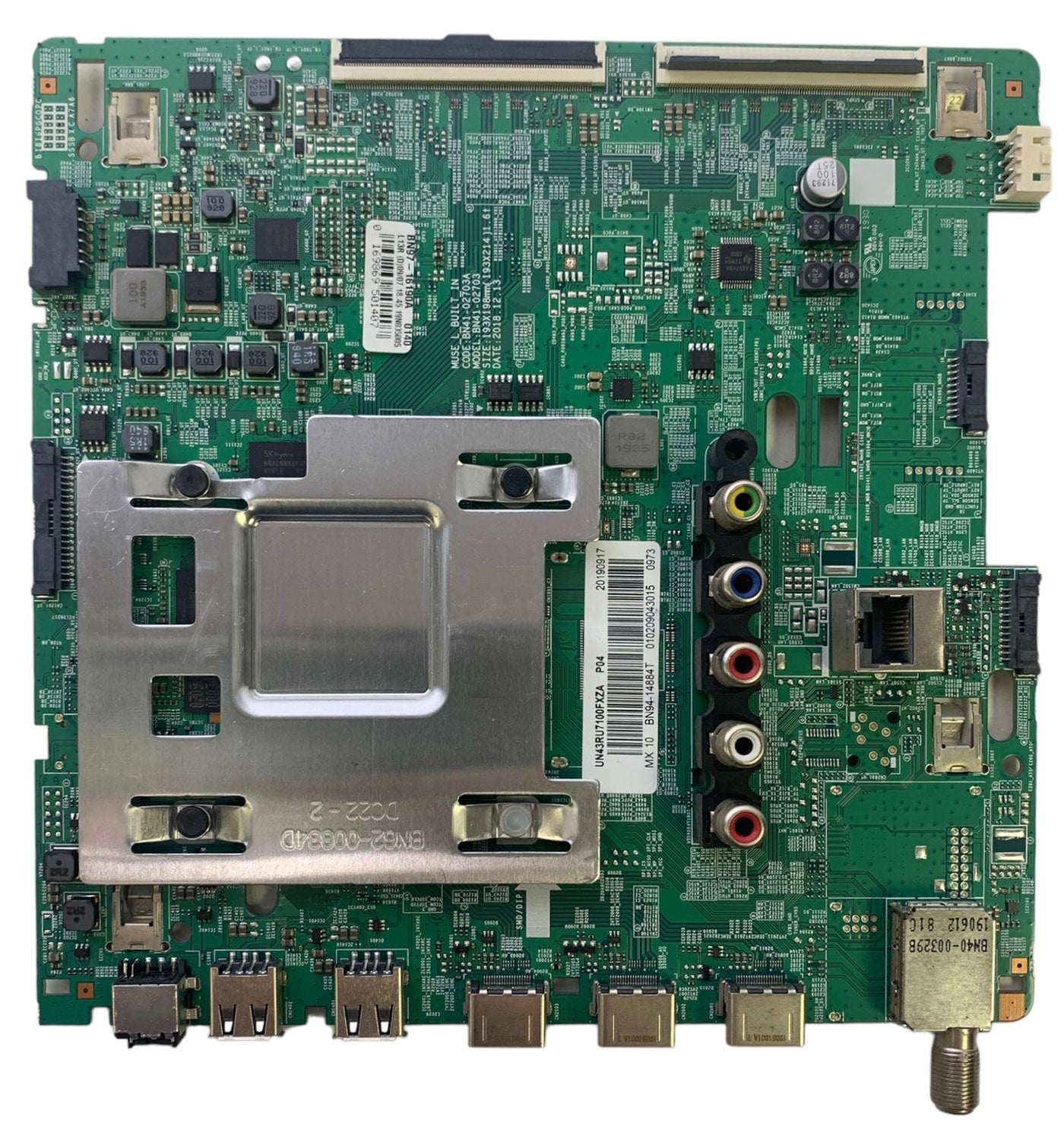 Samsung BN94-14884T Main Board for UN43RU7100FXZA (Version CC06 CC07)