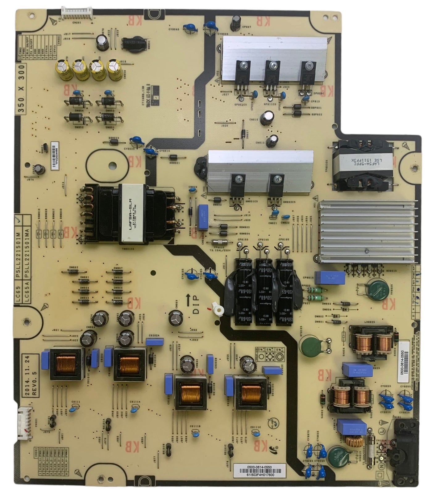 Sharp 9LE050006140550 Power Supply LED Board