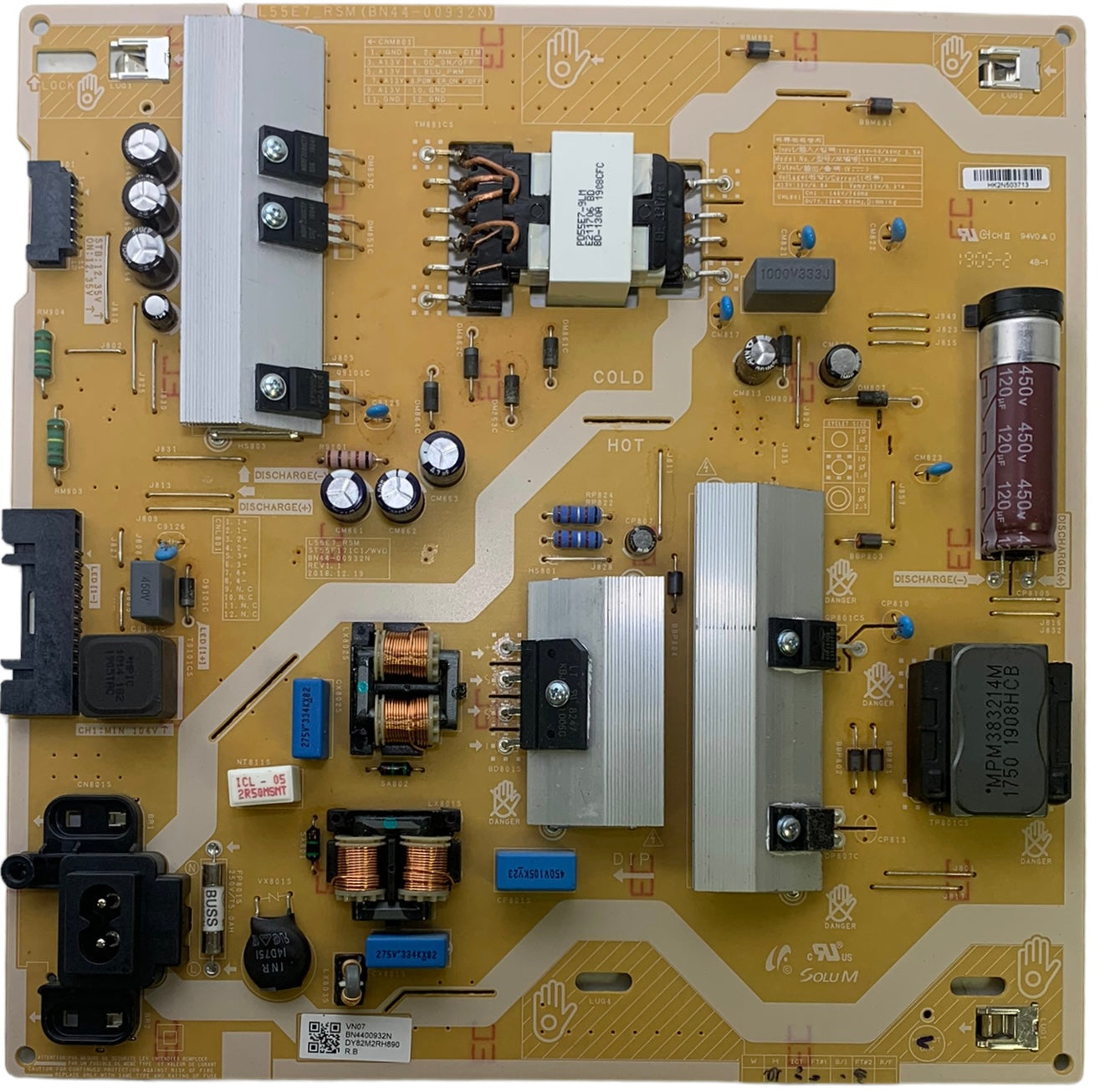 Samsung BN44-00932N Power Supply LED Board