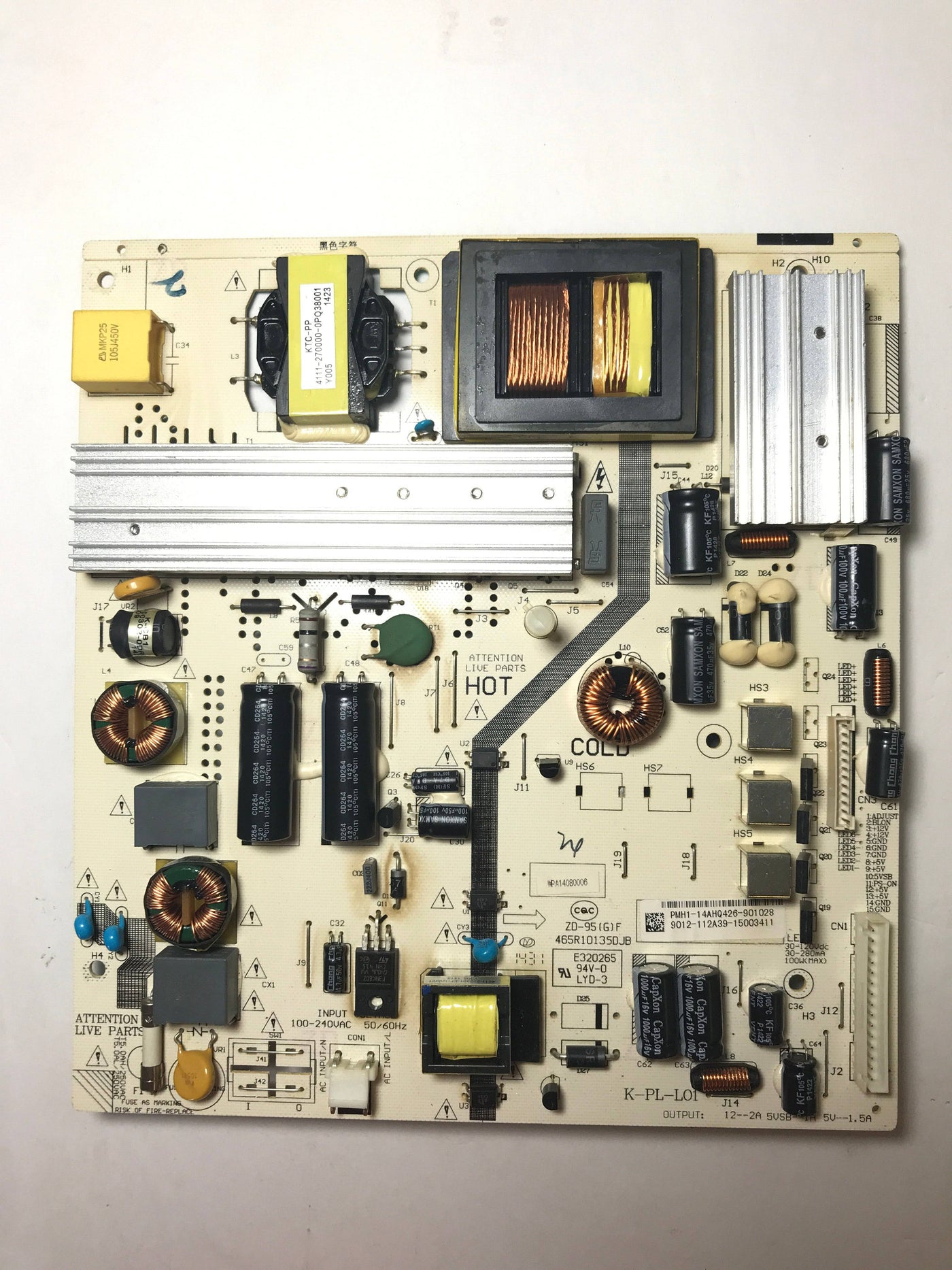 Sceptre E505BV-FMQK Power Supply LED Driver Board