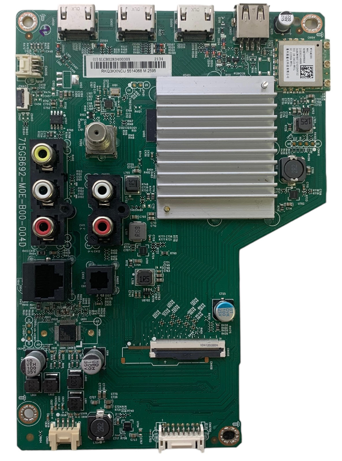Vizio 756TXLCB02K040 Main Board for V505-J01 (LTYUE8L LTPUE8L Serial)