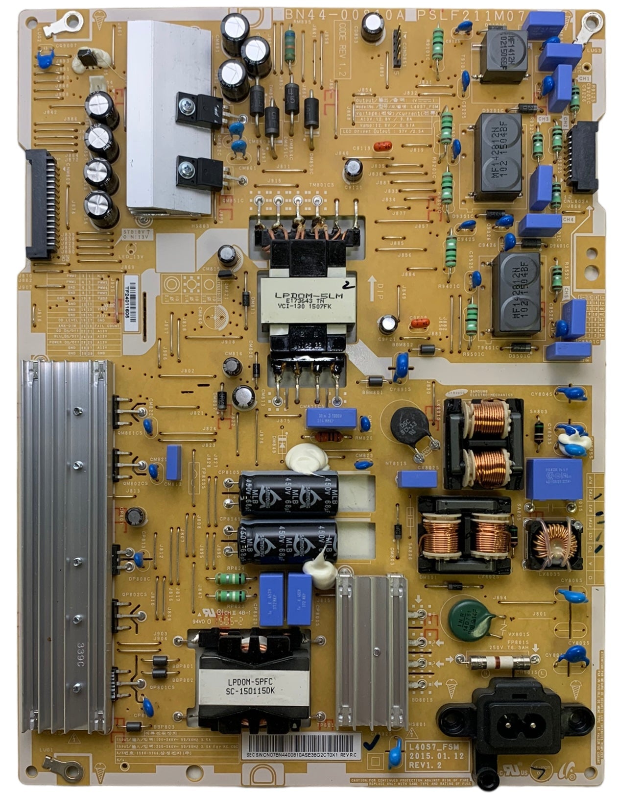 Samsung BN44-00810A Power Supply LED Board