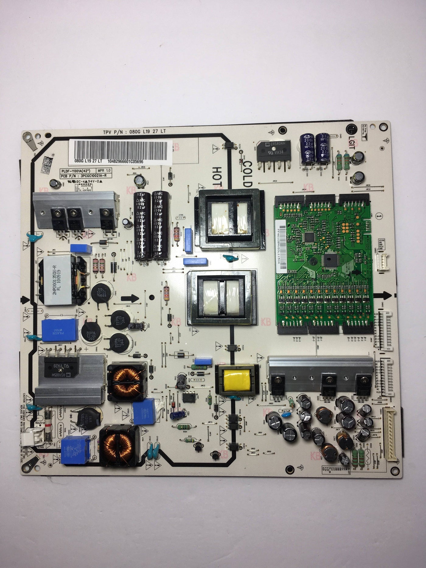 Vizio 080GL1927LT (3PCGC10021A-R) Power Supply LED Board