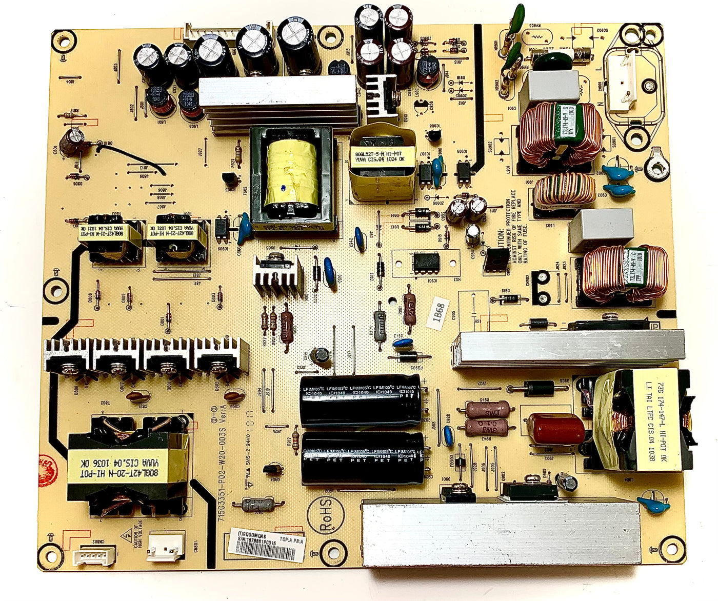 NEC PWTV9QGGMQAS (9QGGMQAS) Power Supply for E421