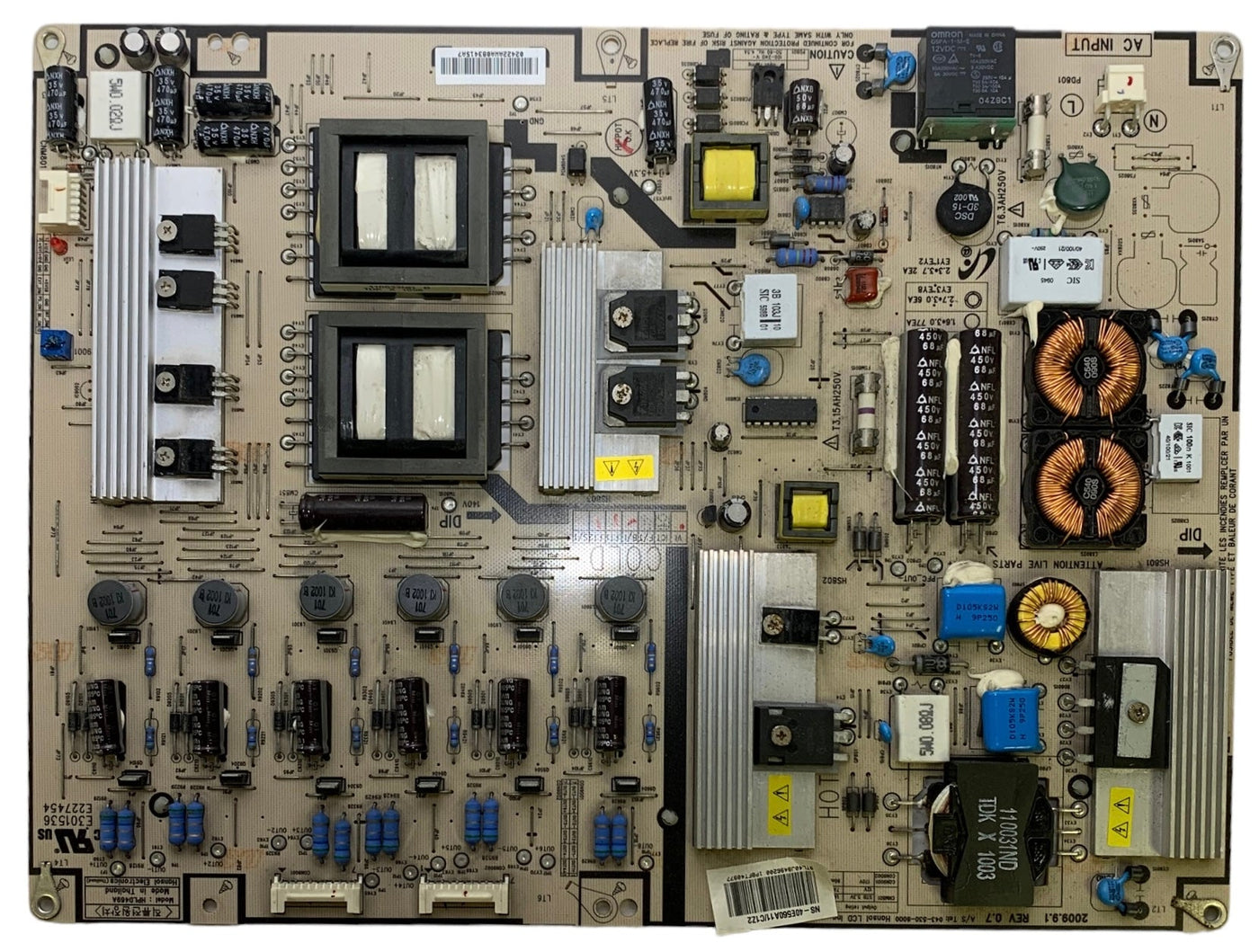 Insignia HPLD469A Power Supply Backlight Inverter