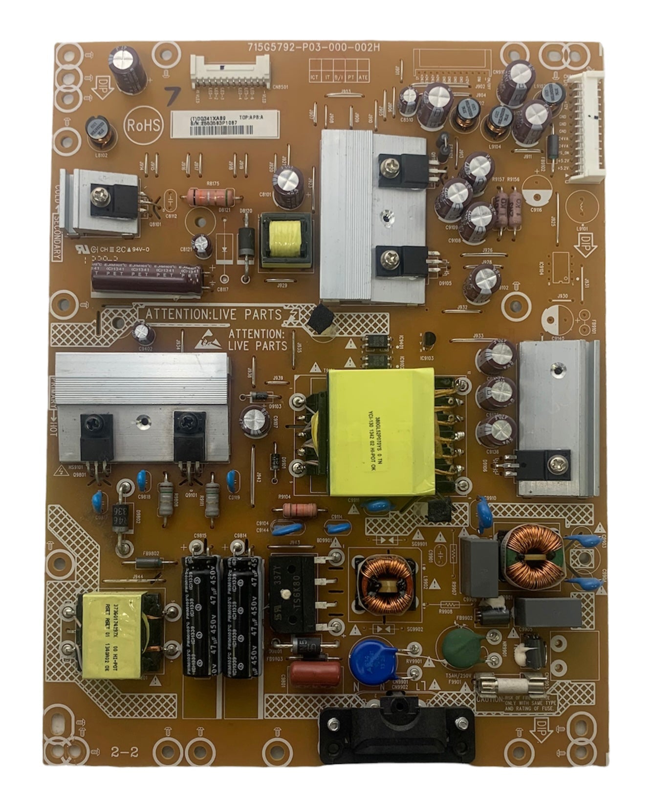 Sharp PLTVDQ341XAB9 Power Supply LED Board for LC-42LB150U