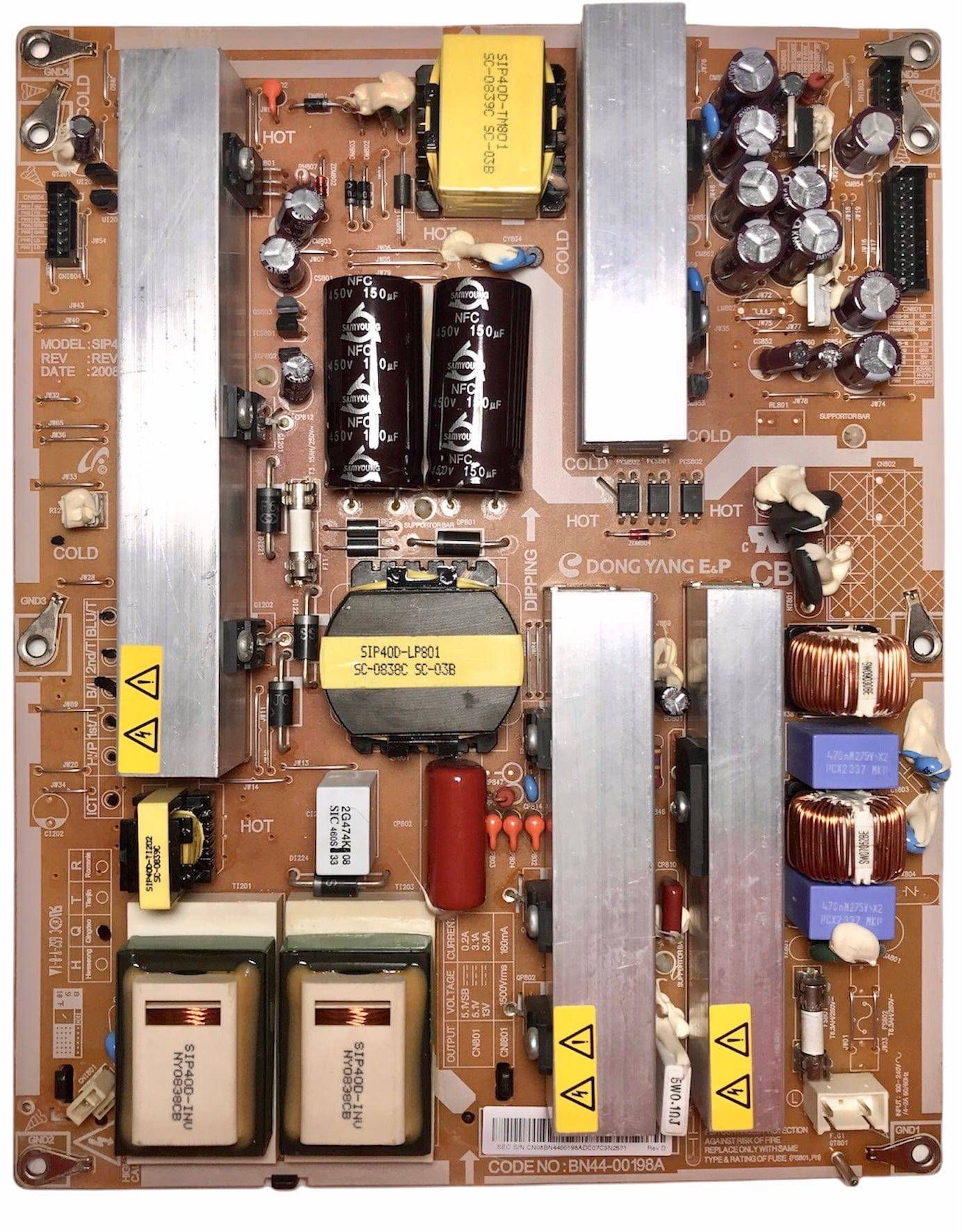Samsung BN44-00197A BN44-00198A BN44-00199A Power Supply Backlight Inverter