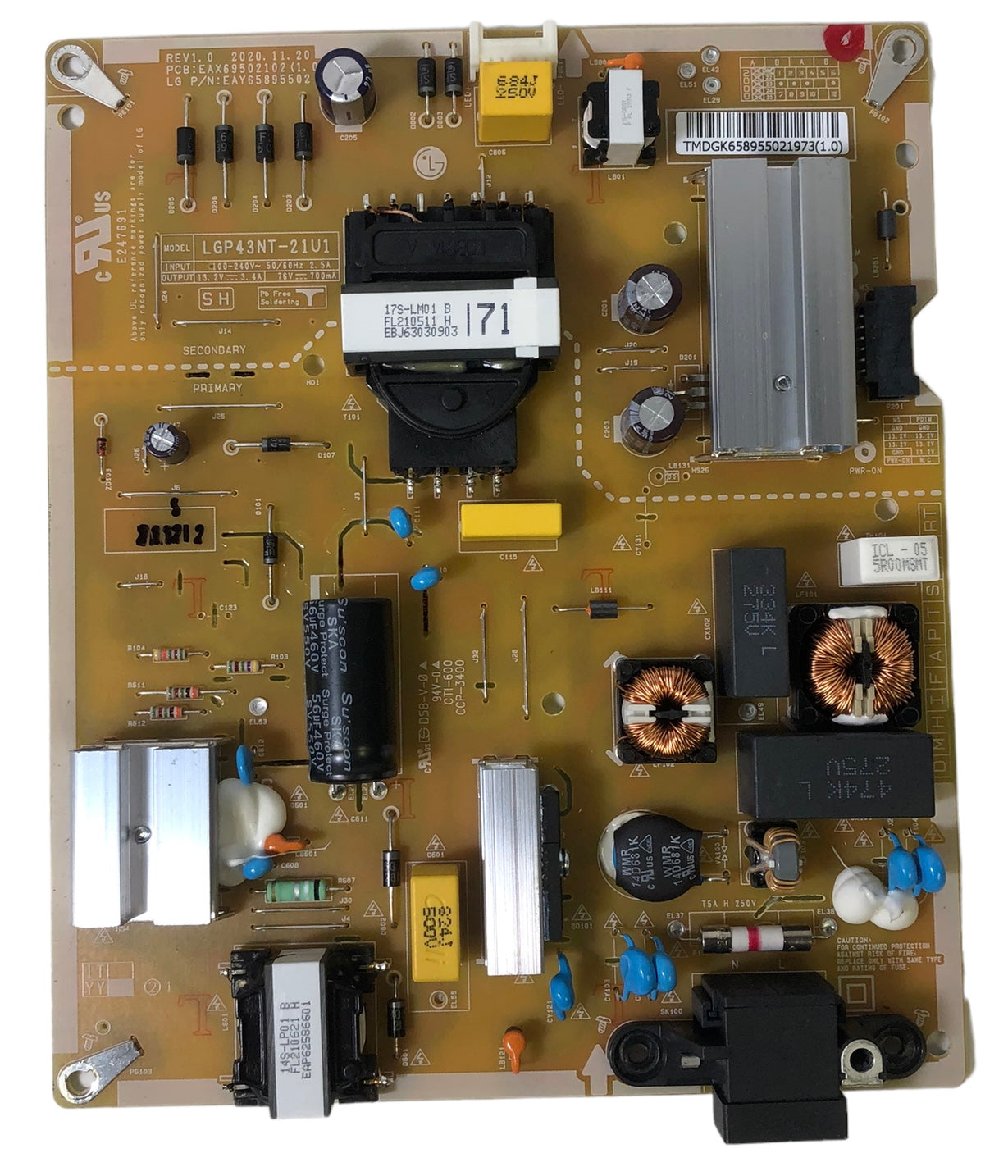 LG EAY65895502 Power Supply LED Driver Board