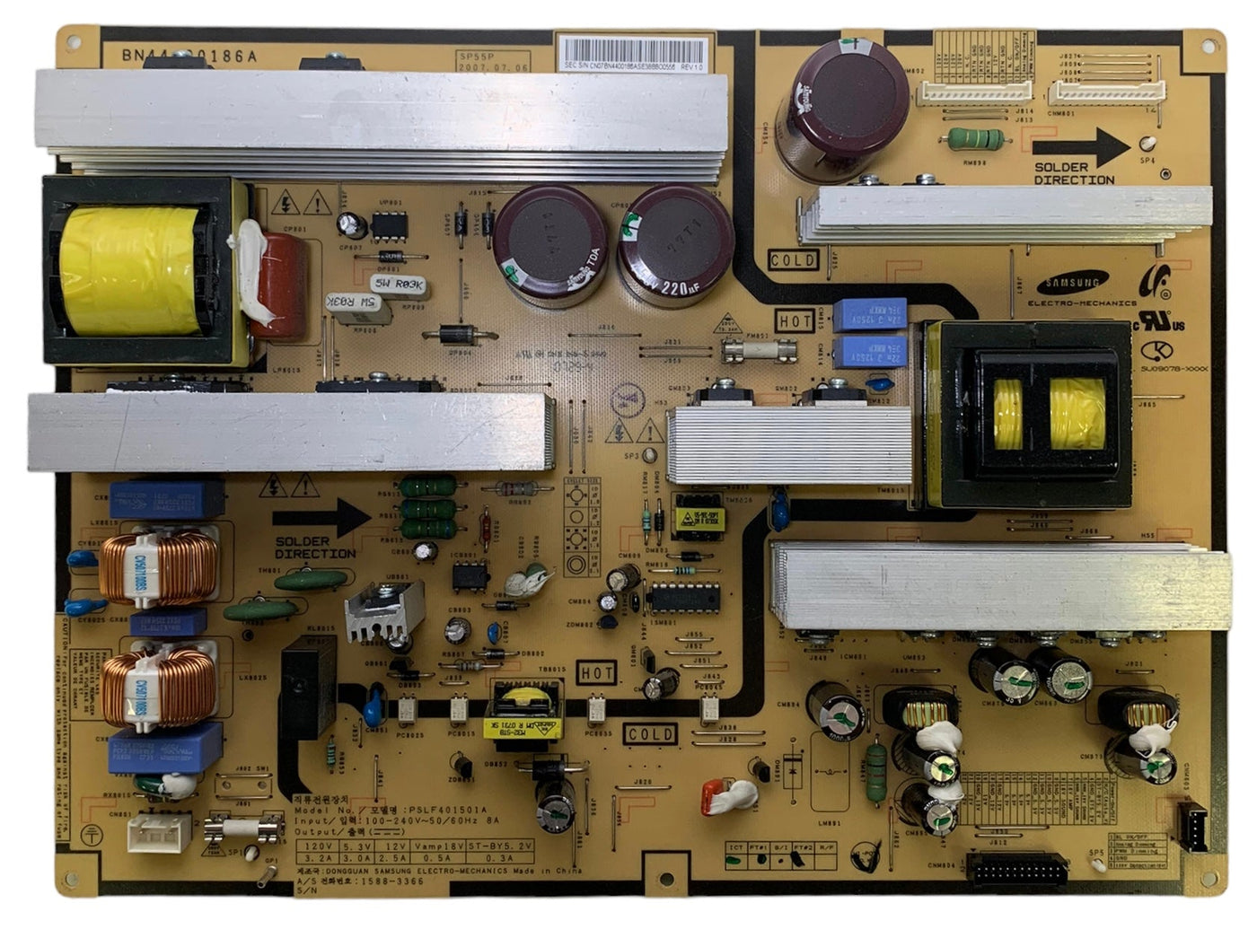 Samsung BN44-00186A (SP55P) Power Supply for LNT5281FX XAA