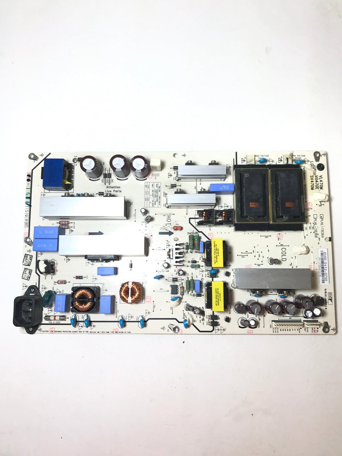 Vizio 0500-0412-0700 (PLHL-T836A) Power Supply Backlight Inverter for VL470M