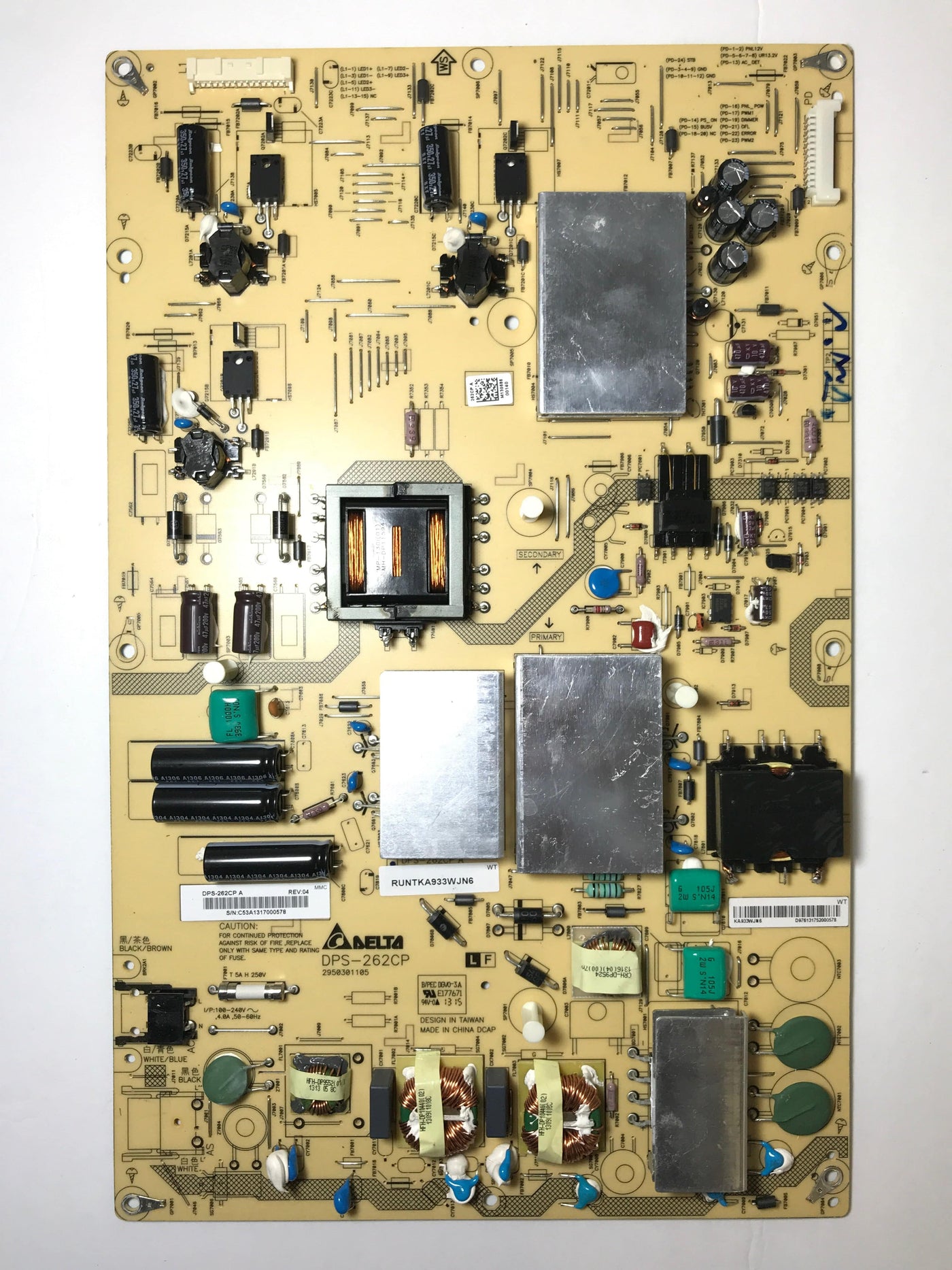 Sharp RUNTKA933WJN6 (DPS-262CP) Power Supply LED Board