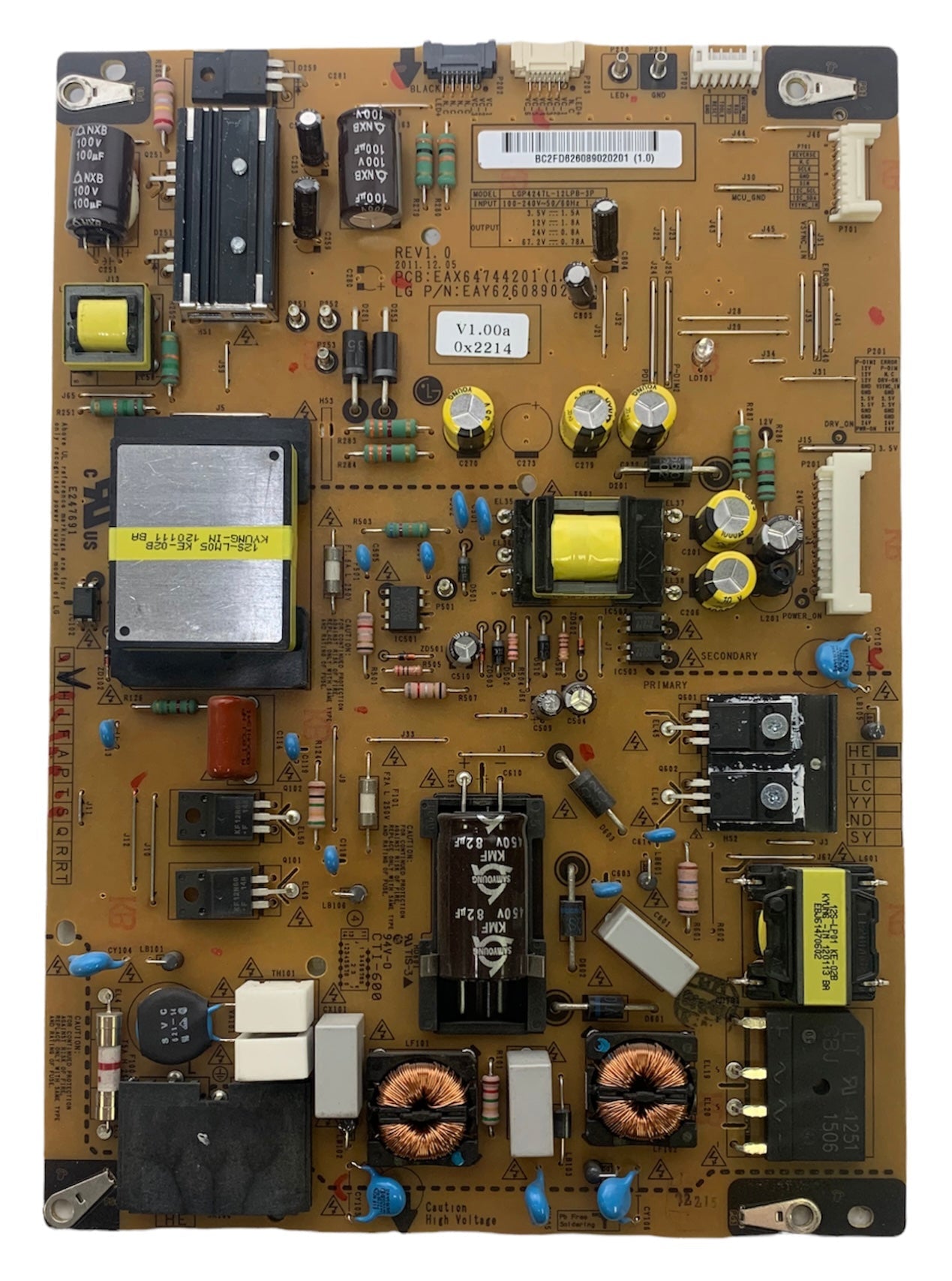 LG EAY62608902 (EAX64744201) Power Supply LED Board 47LM6700-UA