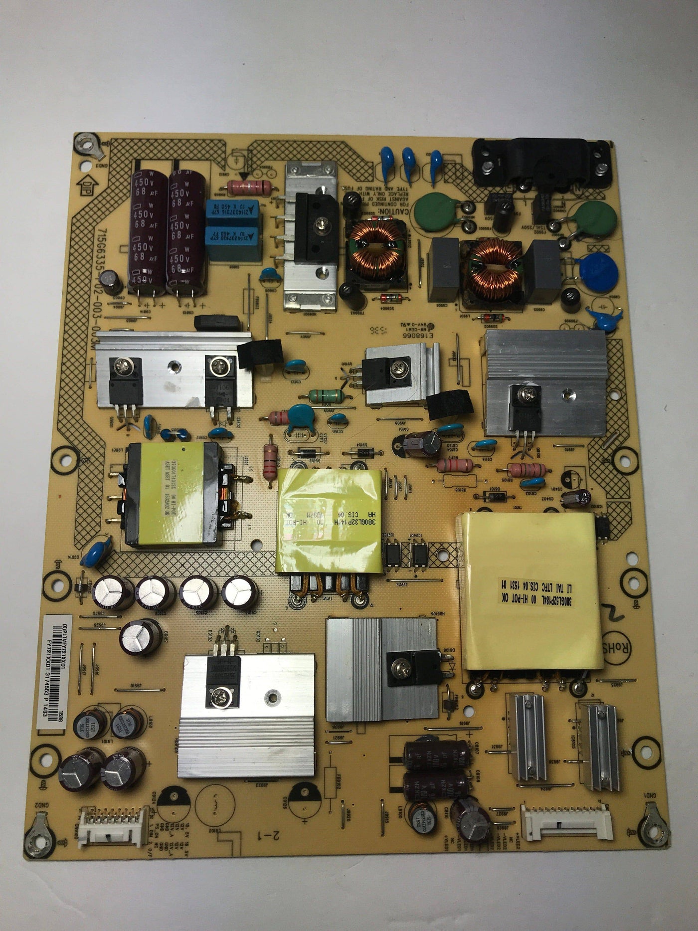 Sharp PLTVFY721XXD1 Power Supply LED Board for LC-50LB371U