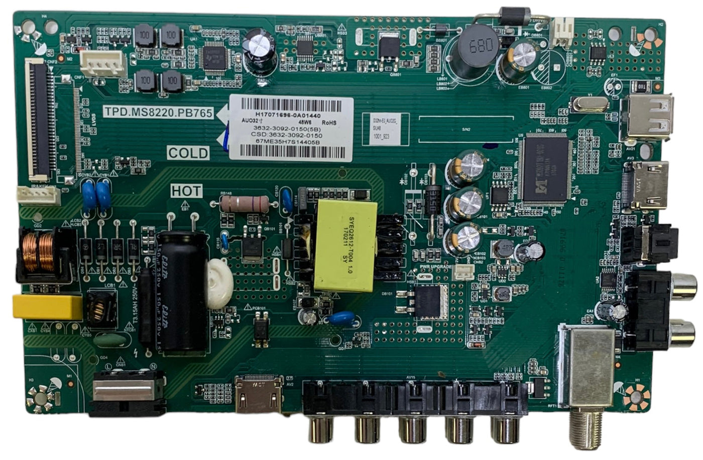 Vizio 3632-3092-0150 Main Board Power Supply for D32HN-E0 (LAUAVMCT Serial)