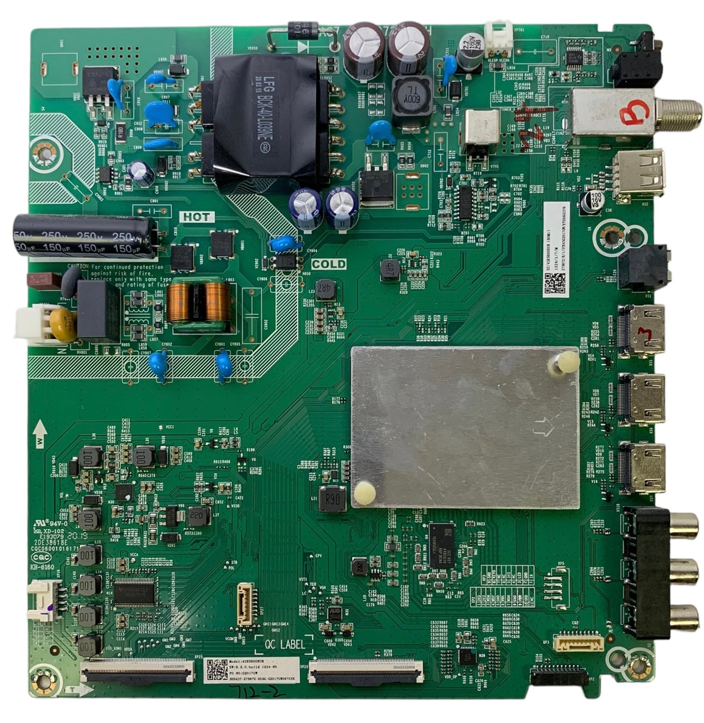 Hisense 275672 Main Board Power Supply for 43H4030F1