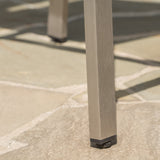 Outdoor Patio Furniture Set of 2 Aluminum Silver/Grey